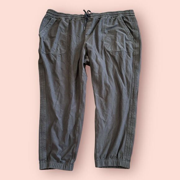 Athleta Farallon Jogger Pants Women’s 26 Gray Pull On Drawstring Pockets - Picture 1 of 9